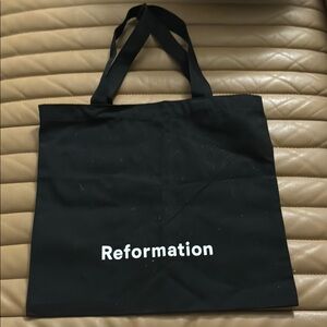 Reformation Black Tote Bag